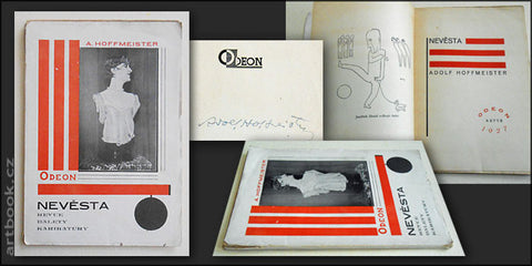 1927. Podpis autora. obálka; ilustrace a typografie ADOLF HOFFMESTER.