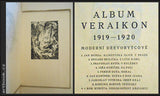 Album Veraikon 1919–1920. - 1920. BOHUMIL KUBIŠTA a dalších 8 dřevorytů.