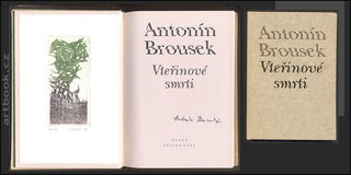 BROUSEK; ANTONÍN: VTEŘINOVÉ SMRTI. - 1994. České básně. Podpis autora. Lept JOSEF ISTLER.  /amar/