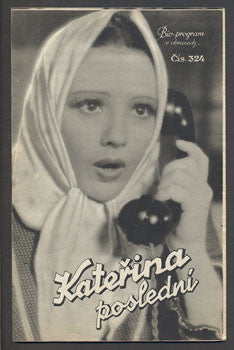 (1935). Režie:  H. Kosterlita. Hrají: Fr. Gaalová; H. Holt. /Bio-program /film/