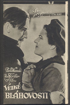 (1936). Režie: K. Froelich. Hrají: P. Veselá; R. Forster. /Bio-program /film/