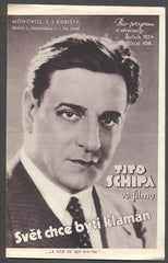 SVĚT CHCE BÝTI KLAMÁN. - 1934. Režie: M. Bonnard. Hrají: Tito Schipa; S. Vaudryová. /Bio-program /film/