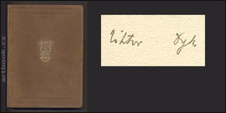 DYK; VIKTOR: NOCI CHIMÉRY. - 1917. 1. vyd. Hovory básníků. Podpis autora. Úprava M. KALÁB; kožená vazba.