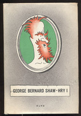 SHAW; GEORGE BERNARD: HRY I. a II. - 1956. Kresby a podpis ADOLF HOFFMEISTER.