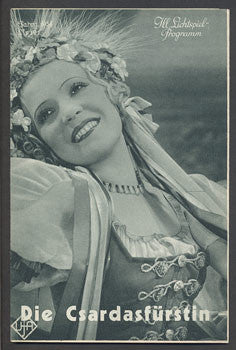 1934. Režie: Georg Jacoby. Hrají: M. Eggerth; H. Söhnker. /Ill. Lichtspiel-Programm/film/