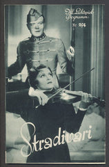 STRADIVARI. - (1936). Režie: Geza v. Bolvary. /Ill. Lichtspiel-Programm/film/