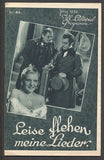 LEISE FLEHEN MEINE LIEDER... - 1933. Režie: Willi Forst. /Ill. Lichtspiel-Programm/film/