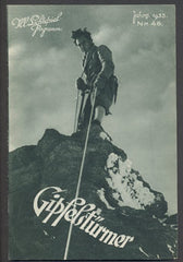 GIPFELSTÜRMER. - 1933. Hraje: Franz Schmid. Režie: Franz Wenzler. /Ill. Lichtspiel-Programm/film/