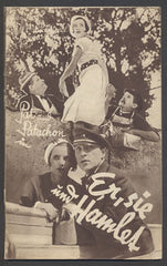ER; SIE UND HAMLET. - 1933. Režie: L. Lauritzen. Hrají: Pat a Patachon. /Ill. Lichtspiel-Programm/film/