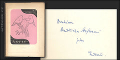 LERMONTOV; M. J.: NOVIC.  - 1940. Přeložil Vladimír Holan; dedikace a podpis Vl. Holana.