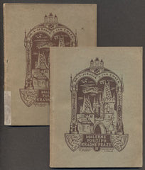 JEŘÁBEK; JUBOŠ - EMLER; JAN: MALEBNÉ POUTI PO KRÁSNÉ PRAZE. I. a II. - 1920. /průvodce/pragensie/místopis/