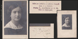 1914. Portrét dívky.(Drahomíra Stránská).  Bromostříbrná fotografie; sign.