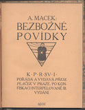 MACEK; ANTONÍN: BEZBOŽNÉ POVÍDKY. - (1910). Část 1; Andreas Riem. Knihovna Přehledu revuí sv. 1.