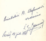 MONČEK; ŠTEFAN G.: ŠTEFAN OSUSKÝ A JEHO MYŠLIENKY. - 1937. Obálka JOZEF WENIG. Portrét KAROL ČERNÝ. Podpis autora.