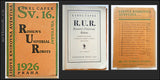 ČAPEK; KAREL: R.U.R. Rossum´s Universal Robots.	 - 1926.  VII. vydání.  Lidová knihovna Aventina sv. 16.