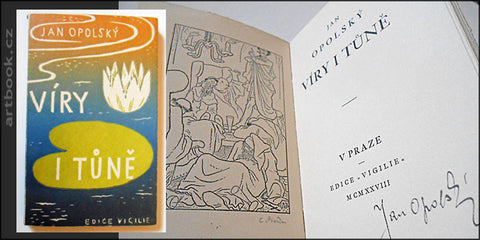 1928. Přednostní výtisk; podpis autora a výtvarníka.