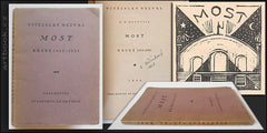 NEZVAL; VÍTĚZSLAV: MOST. - 1922. 1. vyd. First edition. Original wrappers.  /q/