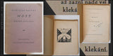 NEZVAL; VÍTĚZSLAV: MOST. - 1922. 1. vyd. First edition. Original wrappers.  /q/