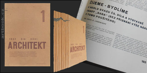 1932. Časopis československých architektů. /architektura/
