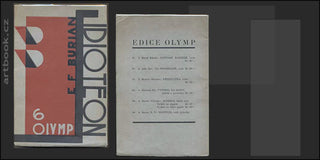 BURIAN; E. F.: IDIOTEON. - 1926. Olymp sv. 6. Obálka a typo arch. HLAVÁČEK.