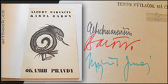 MARENČÍN; ALBERT: OKAMIH PRAVDY. - 1971. Kresby KAREL BARON; podpisy autorů./surrealismus/