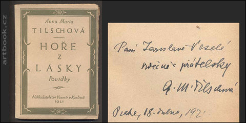 1921. Podpis autorky. 
