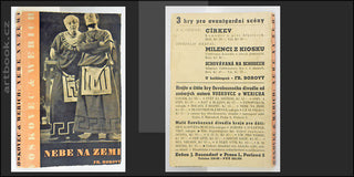 VOSKOVEC & WERICH: NEBE NA ZEMI. - 1936.  1. vyd.; anonymní obálka. /w/