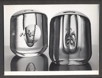 JINDŘICH BROK - Fotografie skla.      - 1970. Originální fotografie. /sklo/
