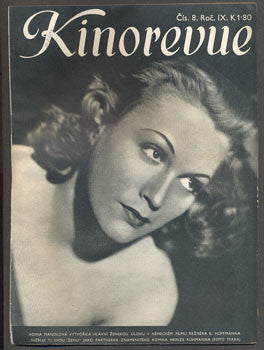 Adina Mandlová - KINOREVUE. - 1942. Obrázkový filmový týdeník. Adina Mandlová.