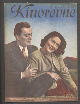 1942. Obrázkový filmový týdeník. Marie Glázrová; Karel Höger.