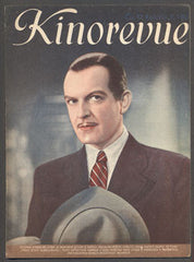 Otomar Korbelář - KINOREVUE. - 1941. Obrázkový filmový týdeník. OTOMAR KORBELÁŘ z filmu 'TĚŽKÝ ŽIVOT DOBRODRUHA'.