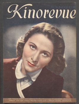 1941. Obrázkový filmový týdeník. MARIE GLÁZROVÁ z filmu 'GABRIELA'.