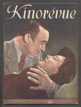 1940. Obrázkový filmový týdeník.  LÍDA BAAROVÁ a OLDŘICH NOVÝ z filmu 'ŽIVOT JE KRÁSNÝ'; Z. KABÁTOVÁ