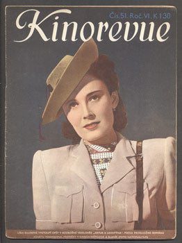 1940. Obrázkový filmový týdeník. LÍDA BAAROVÁ z filmu ' ARTUR A LEONTÝNA'. A. MANDLOVÁ.