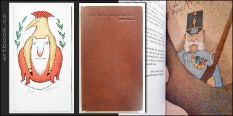2000. Orig. sign. litografie ADOLF BORN. Kožená vazba. 