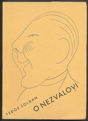 SOLDAN; FEDOR: O NEZVALOVI A POVÁLEČNÉ GENERACI.	 - 1933. Kresba na obálce ADOLF HOFFMEISTER.