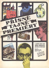PŘÍSNĚ TAJNÉ PREMIÉRY. - 1967. Český film. Režie Martin Frič. Autor plakátu: MILOŠ REINDL.
