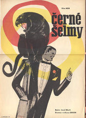 ČERNÉ ŠELMY. - 1966. Film NDR. Režie Josef Mach. Autor plakátu: JOSEF DUCHOŇ.