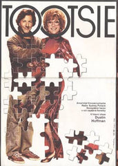 Dustin Hoffman - TOOTSIE. - 1984. Americký film. Režie Sydney Pollack; hraje Dustin Hoffman. Autor plakátu: JAN TOMÁNEK.