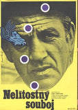 Lino Ventura  - NELÍTOSTNÝ SOUBOJ. -  1978. Francouzský film. Režie Pierre Granier-Deferre . Autor plakátu: KAREL TEISSIG.
