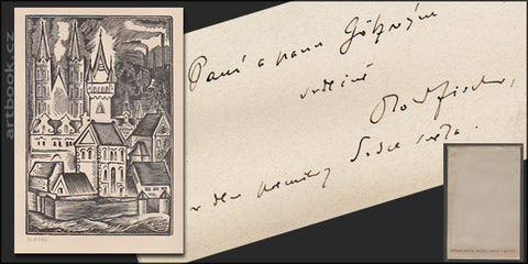 1936. Frontispic BOHUSLAV KUTIL. Podpis autora.