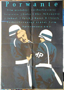 1953. Autor: JULIAN PALKA. Režie: Jan Kadar & Elmar Klos. Polský filmový plakát. 860x590