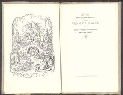 SVOBODOVÁ - ALŠOVÁ; MARYNA: VÁNOCE U ALŠŮ. - 1956. Kresba MIKOLÁŠ ALEŠ.