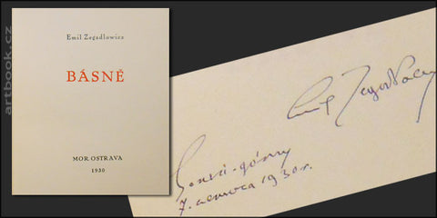 1930. Moravská Ostrava; Ladislav Eliáš. Podpis autora.