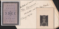 SALUS; HUGO: MODRÉ OKNO. - 1925. Judaika; podpis a dedikace autora překladu 'Išce Sutnarové'.