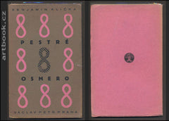 Čapek - KLIČKA; BENJAMIN: PESTRÉ OSMERO. - 1928. Obálka (dvoubarevné lino) JOSEF ČAPEK. /jc/