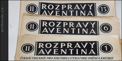 ROZPRAVY AVENTINA. Ročník II. 1926-27. - Čtrnáctideník pro kulturu; literaturu; umění a kritiku. Aventinum. REZERVOVÁNO