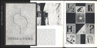 OBRAZ A PÍSMO. - 1966. Katalog. Hoffmeister;  Kolář; Kotík; Malich; Balcar; Novák;
