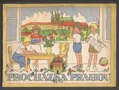Omalovánky - PROCHÁZKA PRAHOU. - 1955 (kol).