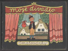 Omalovánky - LANDROVÁ; D.  MOJE DIVADLO. - 1957. Kreslila D. LANDROVÁ.